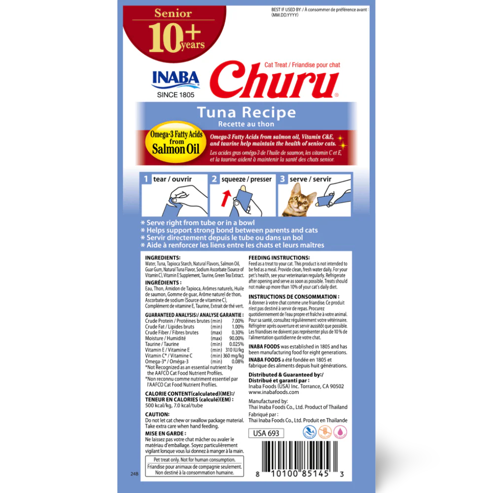 INABA Churu Puree Senior 10+ Tuna - Image 2