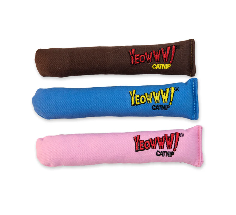 Yeowww! Catnip Cigar Cat Toy - Brown