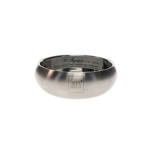 Zeez Signature Collection SS curved pet bowl 350ml - Image 4